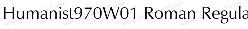 Humanist970W01 Roman Regular字体转换